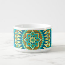 Blue Gold Fantasy Mandala