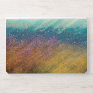 blue gold glitter marble HP EliteBook 1050 G1 Laptop Skin