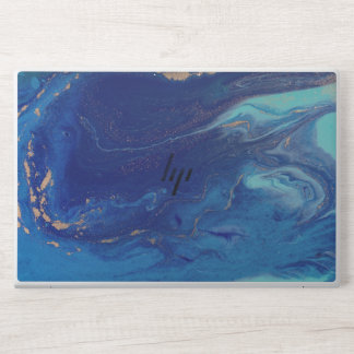 blue-gold glitter marble HP EliteBook 850 HP Laptop Skin