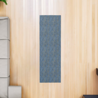 Blue & Gold Gum Leaf & Dot Organic Movement Runner