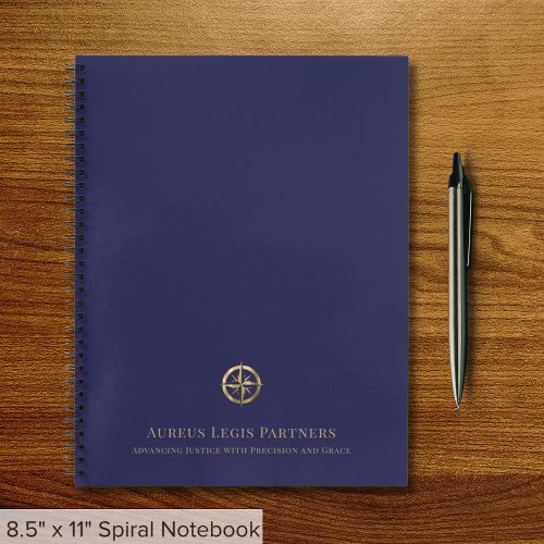 Blue Gold Legal Professional Notebook