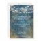 Blue Gold Lights Anniversary Party Invitation