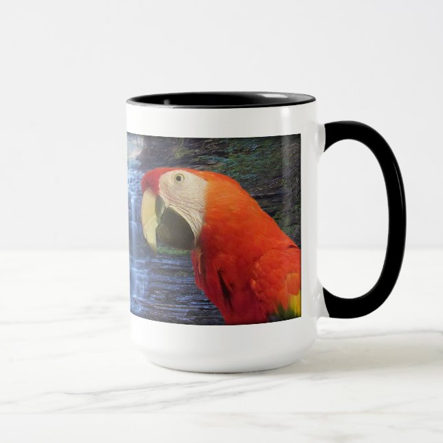 Blue & Gold Macaw & Scarlet Macaw - Coffee Mug (Right)