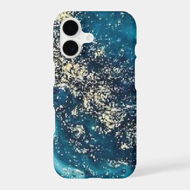 blue gold marble Case-Mate Barely There Apple Iphone Case (Back)
