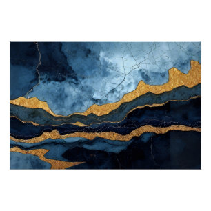 Blue Gold Poster
