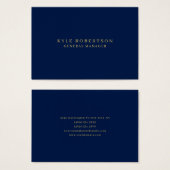 Blue Gold Professional Trendy Own Name (Front & Back)