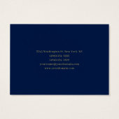 Blue Gold Professional Trendy Own Name (Back)