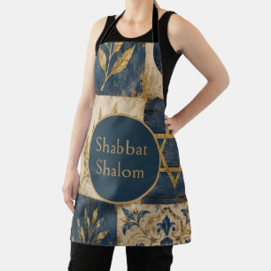 Blue Gold, Rustic farmhouse Judaica Aesthetics,  Apron