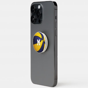 blue gold sports team colors basketball PopSocket
