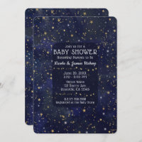 Starry Sky Baby Shower Invitation