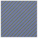 Blue &amp; Gold Stripes Fabric