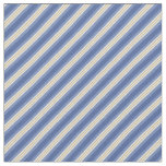 Blue &amp; Gold Stripes Fabric
