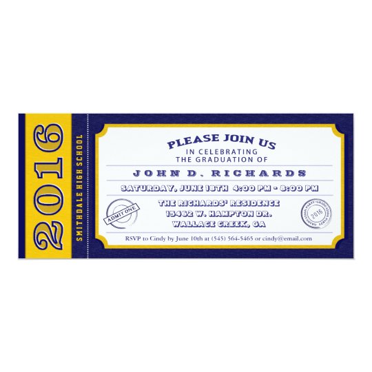 blue gold ticket graduation
