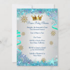 Blue Gold Under The Sea Prince Baby Shower Ethnic