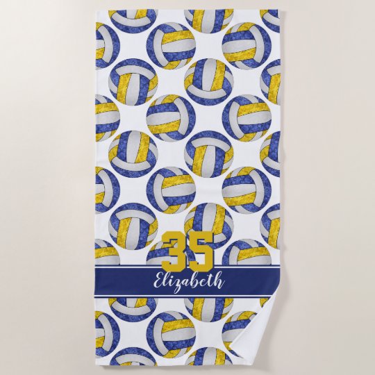 blue and gold volleyball shoes