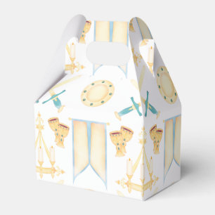Blue & Gold Watercolour Little Prince Birthday Favor Boxes