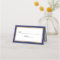 Blue | Gold | White Simple Elegant Place Cards