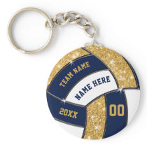 Blue, Gold, White Volleyball Gifts BULK or Buy One Keychain Blue, Gold, White Volleyball Gifts BULK or Buy One Keychain