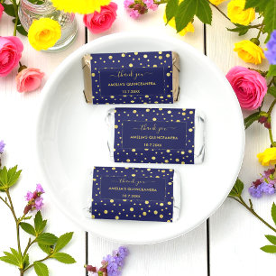 Blue Gold Yellow Birthday Quinceanera Hershey's Miniatures