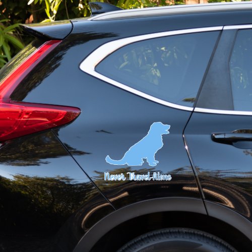 Blue Golden Retriever Dog Car Decal Vinyl Sticker