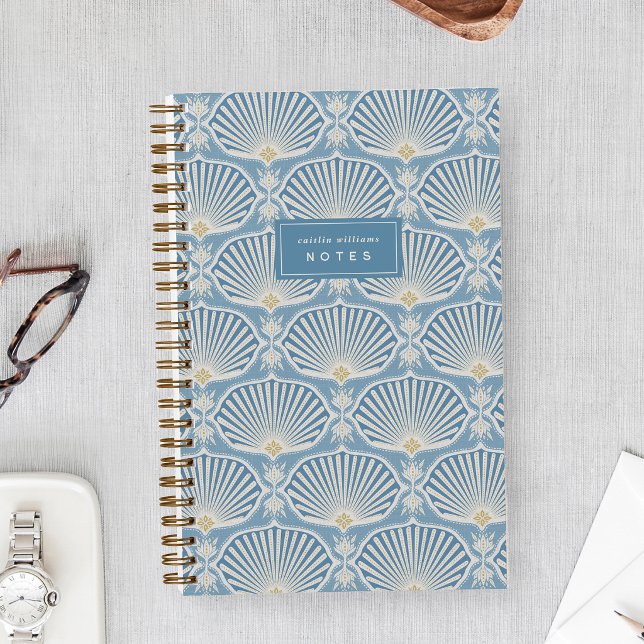 Blue  & Goldenrod | Deco Fans Personalized Notebook (Creator Uploaded)