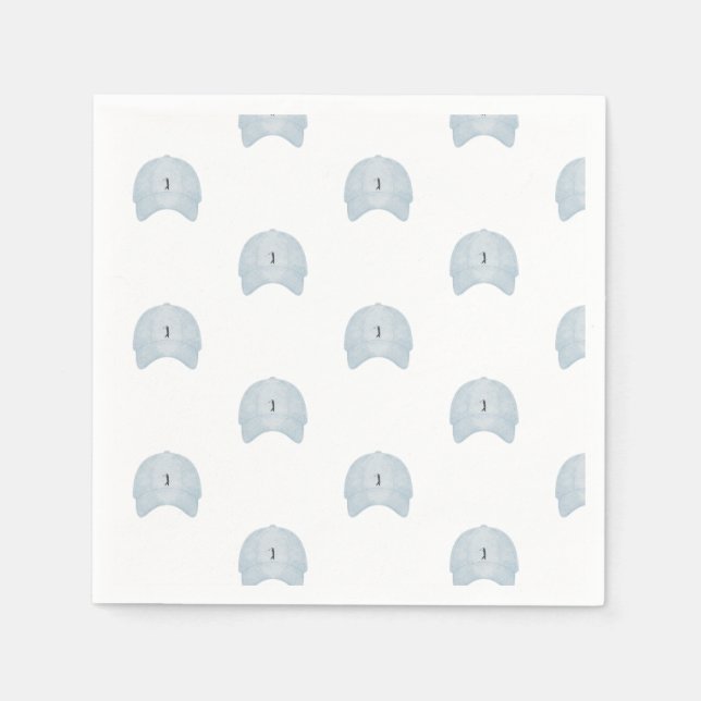 Blue golf cap naptkin napkins (Front)