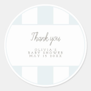 Blue golf cart favor sticker