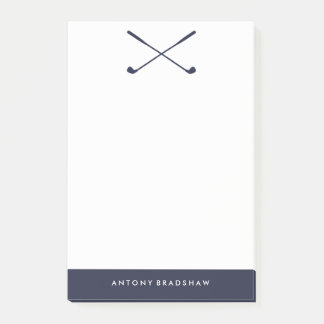 Blue Golf Clubs Post-it Notes