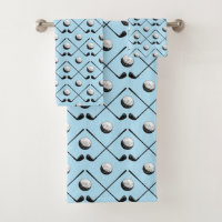 Blue Golf Pattern Design
