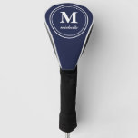 Blue | Golf | Personalized Name Monogram Golf Head Cover at Zazzle