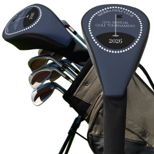 Blue Golf Tournament Club Name Head Cover