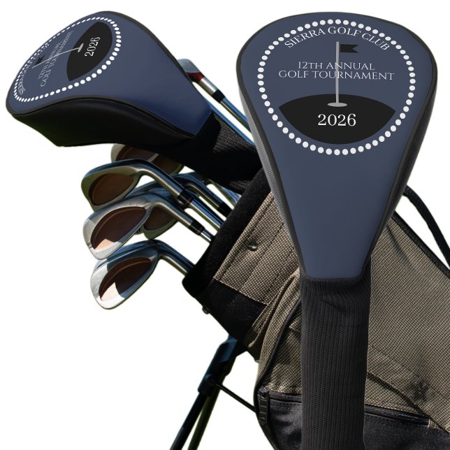 Blue Golf Tournament Club Name Head Cover (Creator Uploaded)