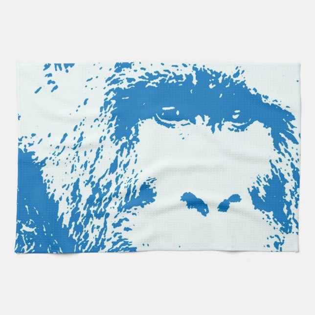 Blue Gorilla Kitchen Towel (Horizontal)