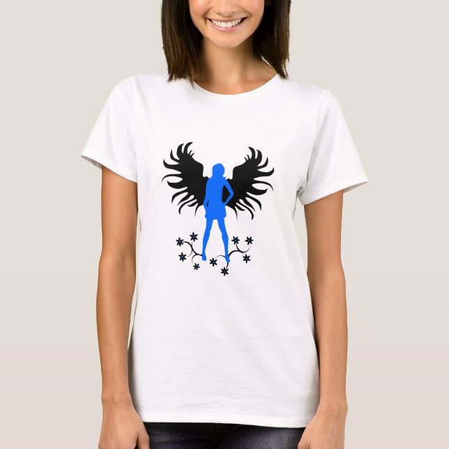 Blue Goth Angel shirt (Front)