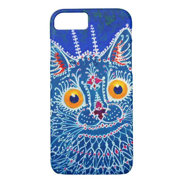 Blue Gothic Cat Case-Mate iPhone Case (Back)