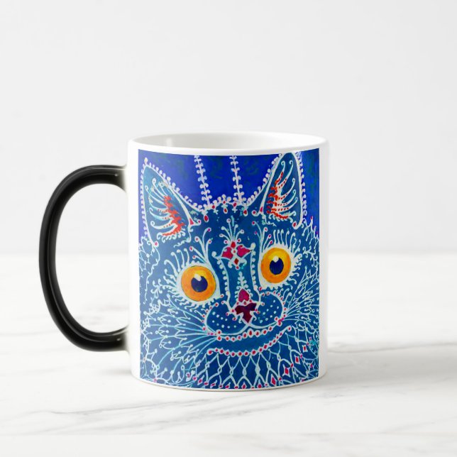 Blue Gothic Cat Color Morph Mug (Left)