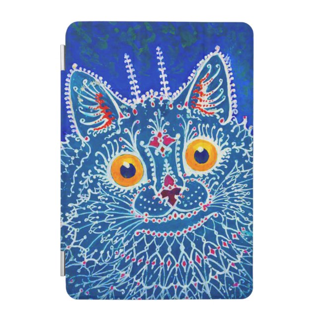 Blue Gothic Cat iPad Mini Cover (Front)
