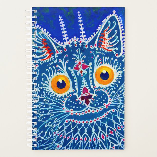 Blue Gothic Cat Planner (Front)