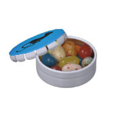 Blue Gracious Evil Black Cat Candy Tin (Opened)