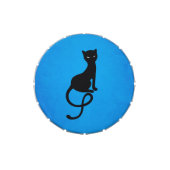 Blue Gracious Evil Black Cat Candy Tin (Top)
