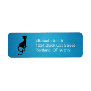 Blue Gracious Evil Black Cat Label