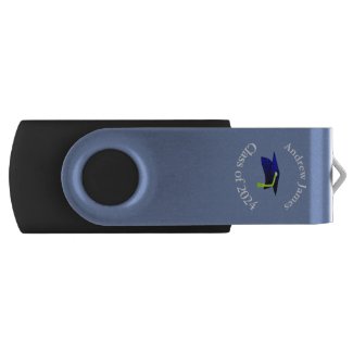 blue grad cap - class of 2024  -your name