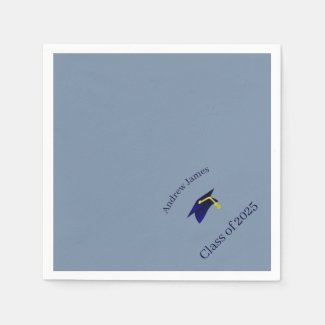 blue grad cap - class of 2025