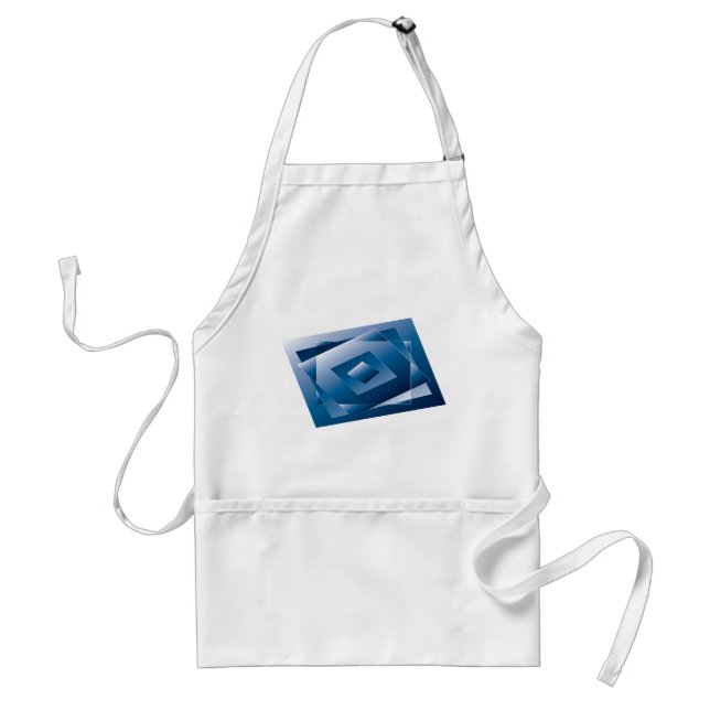 blue gradient 1 adult apron (Front)