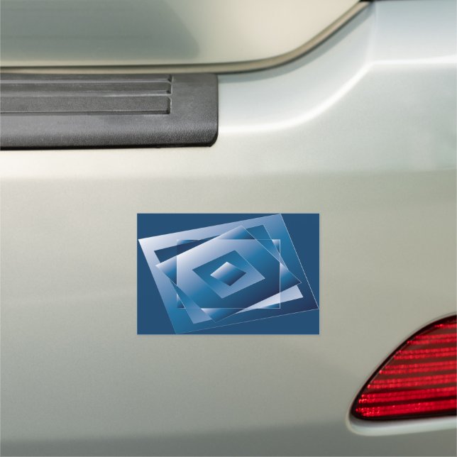 blue gradient 1 car magnet (In Situ)