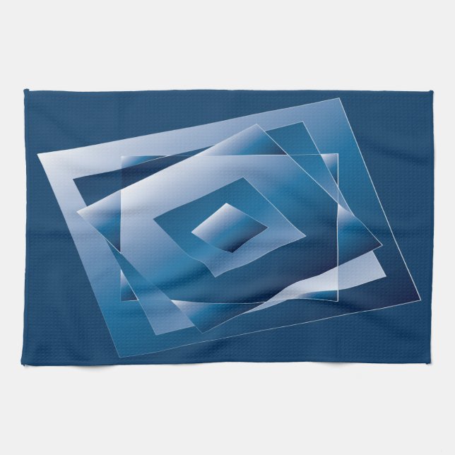 blue gradient 1 kitchen towel (Horizontal)