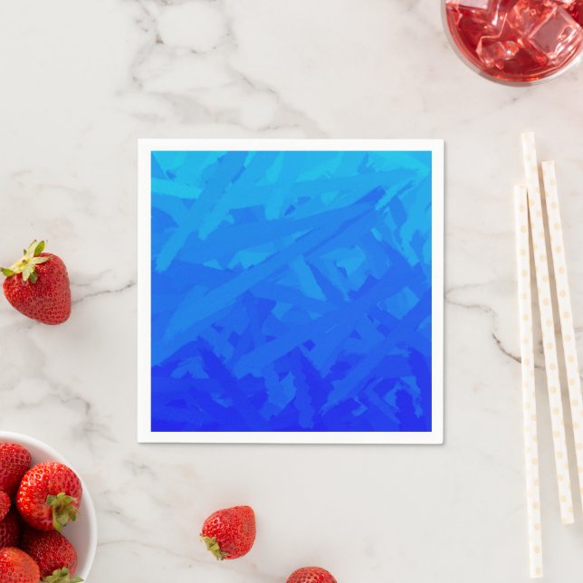 Blue Gradient Abstract  Napkins (Insitu)