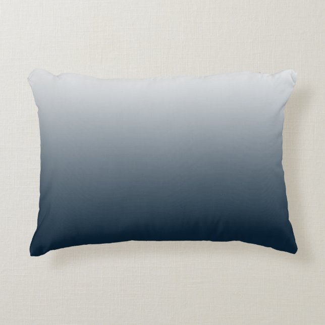 Blue gradient accent pillow (Front)