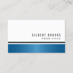 Blue gradient border modern stylish professional business card