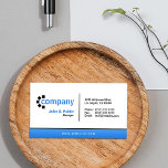 Blue Gradient Bottom Simple Modern Professional Business Card at Zazzle